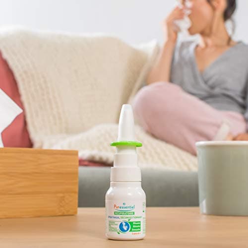 Puressentiel - Spray Nasal Décongestionnant aux Huiles Essentielles Propolis et Echinacée Bio - Pour nez bouché, irrité et qui coule - Rhume - Eau de mer -15ml