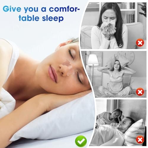 LYCTEIKI 120 Pièces nasal strips bandelette nasales, Dispositifs anti ronflement efficace puissant, ecarteur nasal taille large Patch Anti bandelette nasales pour une Meilleure Respiration