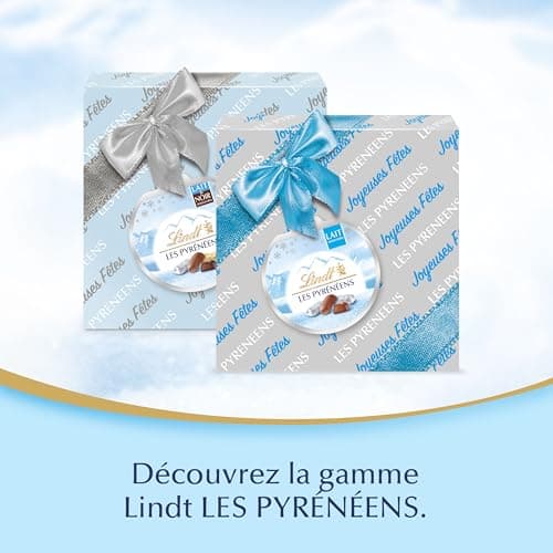 Lindt - Boîte Cadeau LES PYRÉNÉENS - Chocolat au Lait Frais et Fondant - Idéal pour Noël, 204g