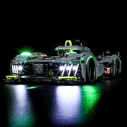 BRIKSMAX Kit d’éclairage à LED pour Lego Technic Peugeot 9X8 24H Le Mans Hybrid Hypercar - Compatible with Lego 42156 Blocs de Construction Modèle- Pas inclure l’Ensemble Lego