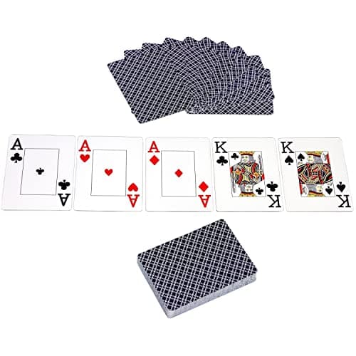 GAMES PLANET Set de Poker avec 1000 jetons Laser, 2 valises de Poker, Silver