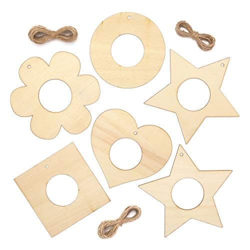 Baker Ross AT930 Cadres photo en bois - Matériel créatif pour enfants et adultes (Paquet de 10)