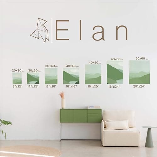 Elan Panneau de Toile 50x60, 100% Coton 6-Pack de Canvas Toile Peinture, Toile à Peindre, Panneau Toile Peinture, Tableau Peinture, Tableau Toile a Peindre Coton, Tableau a Peindre, Carton Entoilé