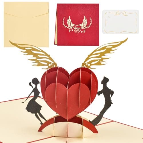 SLTAXAR Carte de Mariage Carte de Vœux Pop-up 3D Carte Mariage Félicitation Carte Anniversaire Marriage Carte de Félicitation Mariage Carte Mariage 3d Mariage Carte de Saint Valentin pour Mariage