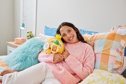 Snackles, Series 2, Hedgehog (Mentos, Fruit), Plush Toy, Cuddly Squishy Comfort Plush with License Snack Brand Accessory, Small (20 cm), Brown Box, (Hedgehog)