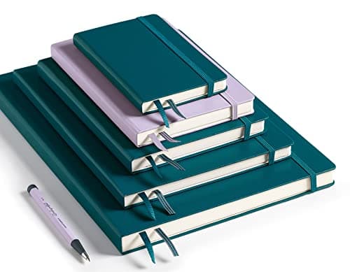 LEUCHTTURM1917 Carnet de notes Paperback (B6+), Couverture rigide, 219 pages num., Noir, ligné