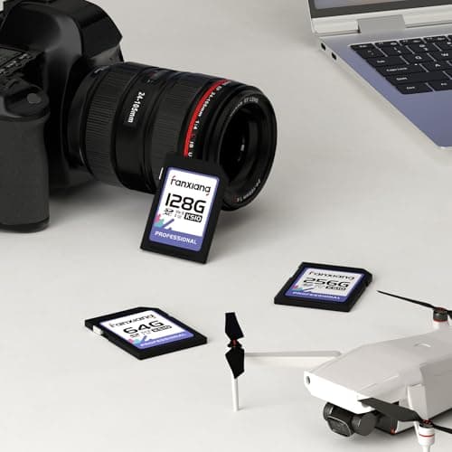 fanxiang Carte mémoire SDXC UHS-I 128 Gox2 (V30, Vitesse de Transfert 100 Mo/s, U3, Vidéos 4K UHD, Résistante à la Température)