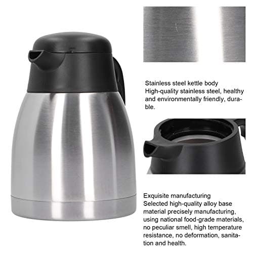 Bouilloire isotherme sous vide en acier inoxydable 304 Lybunair de grande capacité de 1,5 L (Vacuum thermos kettle 1.5L)