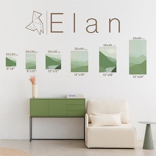 Elan Toile à Peindre 30x40, 100% Coton 6-Pack de Toiles Pré étirées, Toile Peinture, Toile Vierge, Canvas Toile Peinture, Toiles Peinture, Toiles à Peindre, Chassis Entoilé, Toile a Peindre