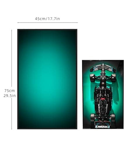 WETCEAOM Tableau d'affichage Mural pour Lego Technic Mercedes AMG F1 W14 E Race Car 42171, Panneau Mural pour Lego Les Amateurs, Taille : 75x45 cm(sans modèle)