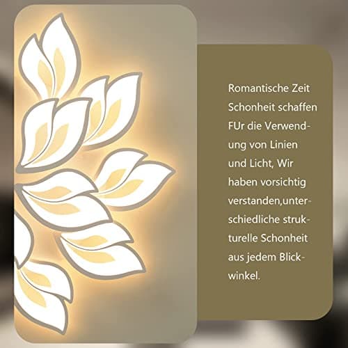 Sky angle Plafonnier LED avec télécommande, lampe de chambre à coucher à intensité variable, plafonnier de salon créatif en forme de fleur (9 têtes/Ø84 cm/33,1 pouces)