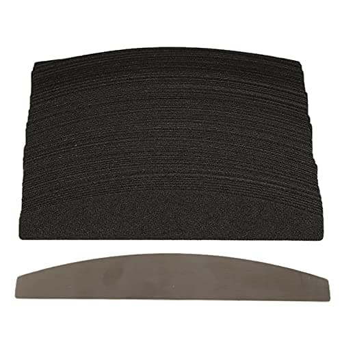 Set de Limes à Ongles Interchangeables, 100 Pièces pour Ongles en Gel avec Planche en Acier inoxydable. Set de Limes Interchangeables avec Planche Demi-lune en Métal, pour Ongles