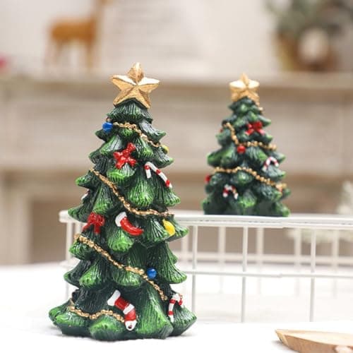 Décoration de sapin de Noël miniature unique en résine (13 cm)