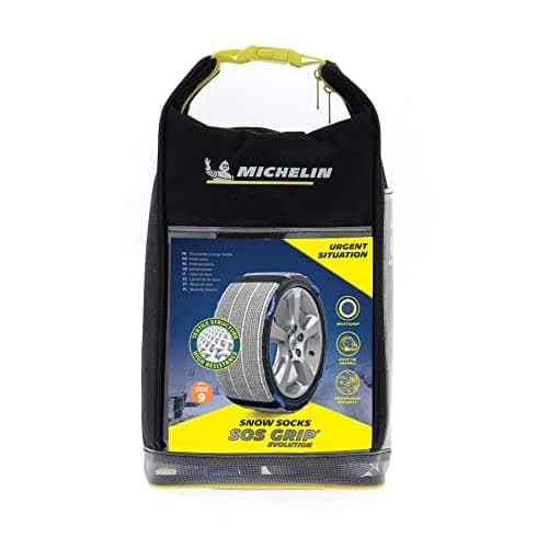 MICHELIN 8419 Chaussettes à Neige Textile Evo 9, Gris