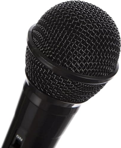 Rockjam Karaoké Microphone filaire unidirectionnel Microphone dynamique unidirectionnel avec câble de trois mètres - noir