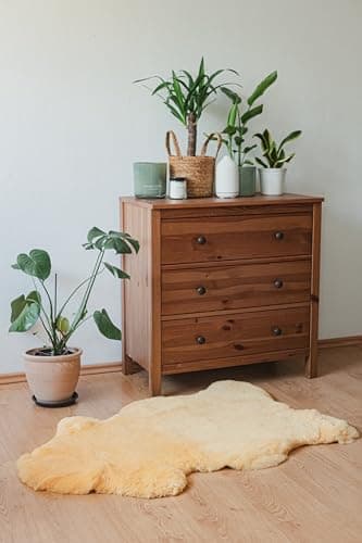 CAWI Peau de mouton médicale pour bébé et adulte - Peau tannée naturelle - Hypoallergénique - Soulage la pression - Isolation thermique - Régulation de l'humidité - Fourrure décorative