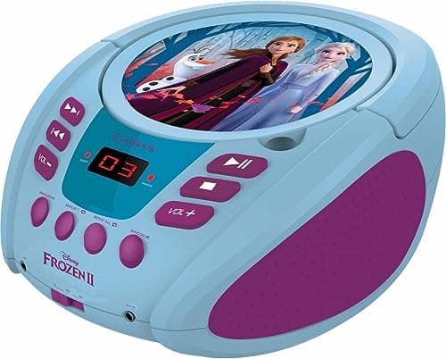 Lexibook Disney Frozen La Reine des Neiges Elsa Radio lecteur CD,Entrée line-in, Pile ou Secteur, Design aléatoire