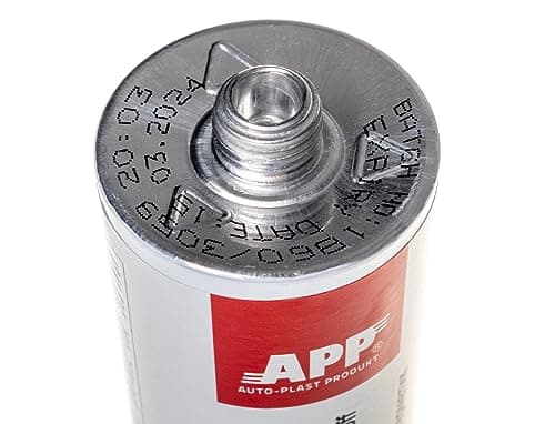 APP PU 50 FC Colle-mastic carrosserie voiture | Colle polyuréthane: excellent pour une utilisation comme colle a pare brise | Mastic colle étanche pour nombreux matériaux | Noir | 310 ml