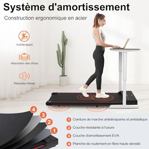 Sperax Tapis de Marche, Tapis de Course, Walking Pad Silencieux Exercice à Domicile et au Bureau