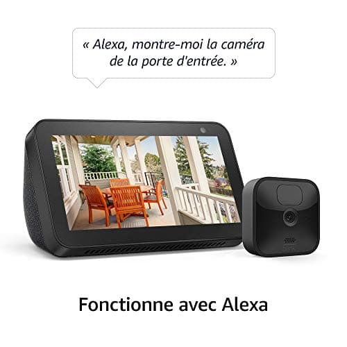 Blink Outdoor, Caméra de surveillance extérieure HD sans fil, résistante aux intempéries, avec deux ans d'autonomie et détection des mouvements, fonctionne avec Alexa | Kit 1 caméra