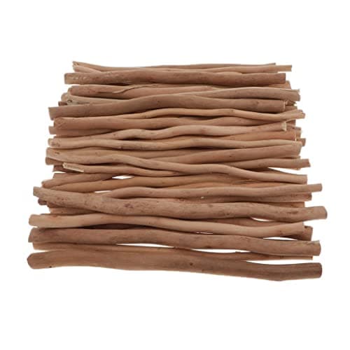 dailymall 50 Branches de Bois Flotté Naturel Bâtons Rustique Pièces Artisanat Bois Bricolage - 20cm