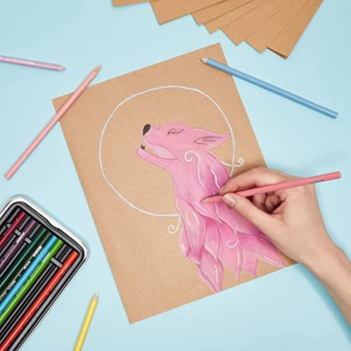 50 Feuilles Papier Kraft A4,150 g/m2 Papier Craft Papier Kraft pour Impression,Marron Papier Kraft A4 Pour travaux manuels, invitations de mariage,cartes de menu
