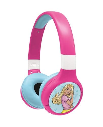 Lexibook - Mattel Barbie -Casque audio 2-en-1 Bluetooth & Filaire avec micro et bouton de contrôle, Batterie rechargeable longue durée - HPBT010BB