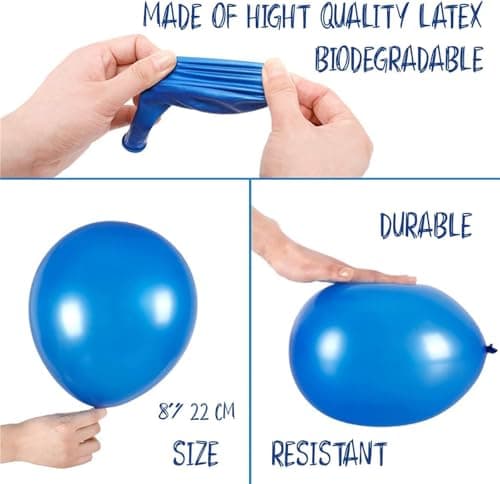 ADRI 200 ballons anniversaires de couleurs en latex assorties 24 cm biodégradables fabriqués en Espagne, pour fêtes, mariages, réunions, anniversaires, baptêmes, photocall, décoration (200)