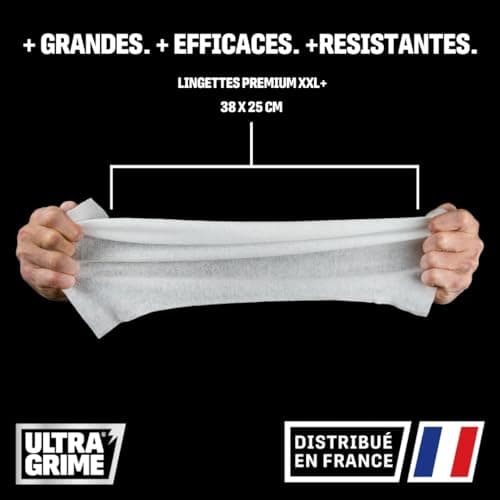 UltraGrime Multiusages Pamplemouse Lingettes XXL Sans Plastique - 40 Grandes Pour Toute La Famille - Nettoyage Multi-Usages Pour Le Sol