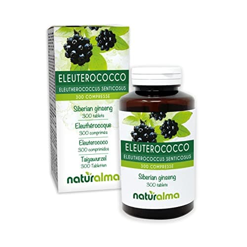 Éleuthérocoque ou Ginseng de Sibérie (Eleutherococcus senticosus) racines Naturalma - 150 g - 300 comprimés - Complément alimentaire - Naturel et Végétalien
