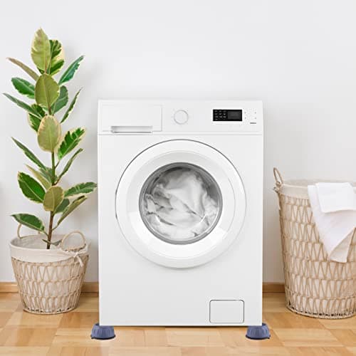 Nutabevr 4 Pièces Pied Anti Vibration Machine a Laver, Amortisseurs lave linge,Pied Machine a Laver,Tampons À Pied Machine À Laver Pour Machines à Laver SéChoirs Et Meubles,Réfrigérateur,Gray