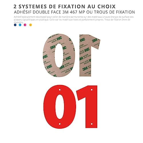 Chiffres & Lettres Découpés Numéro De Rue - Numéro De Maison PVC – Caractère À Personnaliser (XS - 6cm, Or mat)