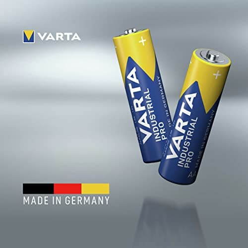VARTA Piles AA, lot de 40, Industrial Pro, Batterie Alcaline, 1,5V, pack de stockage en emballage écologique, Made in Germany [Exclusif sur Amazon] | Mignon-Piles LR6, Made in Germany, conservation jusqu'à 10 ans, pour l'industrie, atelier, appareils de mesure