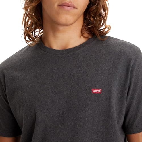 Levi's Ss Original Housemark Tee T-Shirt Homme, Dark Charcoal Heather Dkr, M