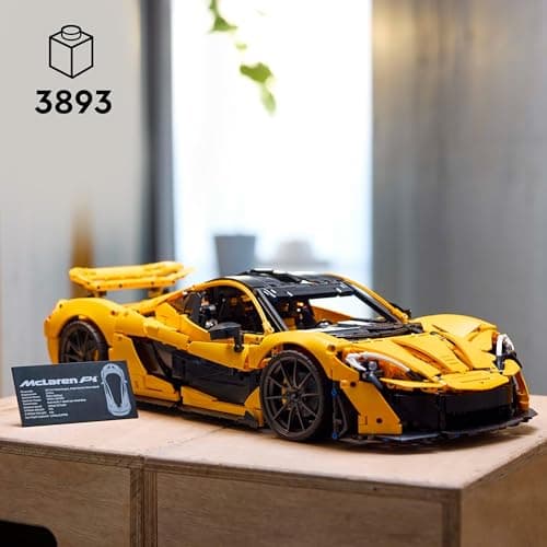 LEGO Technic McLaren P1 - Kit Maquette Hypercar pour Adultes - Idée Cadeau pour Les Passionnés de Voitures - Objet Collector à Échelle Réduite - Réplique de Voiture de Course 42172