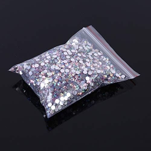 5000pcs Strass Cristal Rond Dos Plat pour Nail Art pour Nail Art