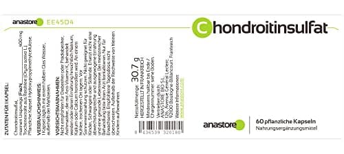 CHONDROÏTINE SULFATE * 400 mg / 60 gélules * Articulations (douleurs articulaires, inflammation)