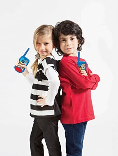 Lexibook Lexibook-TW12PA Paw Patrol Pat' Patrouille Chase Talkies-Walkies, Jeu de Communication pour Enfant, Clip Ceinture, à Piles, TW12PA, Bleu/Rouge - Version Espagnole