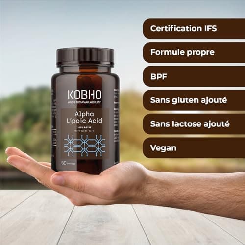 Acide Alpha-Lipoïque (R-ALA) | Soutien Antioxydant avec Vitamines C et E | Aide à la Gestion du Poids | Aide à réduire le stress oxydatif