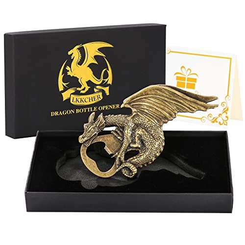 LKKCHER Décapsuleur de Bière de Dragon, Cadeau Dragon Homme, Cadeau homme, Idée Cadeau Homme, Cadeau de Fête des Pères,Cadeau de Noël Cadeau Anniversaire Homme pour Lui Papa Petit Ami Mari Grand-Père