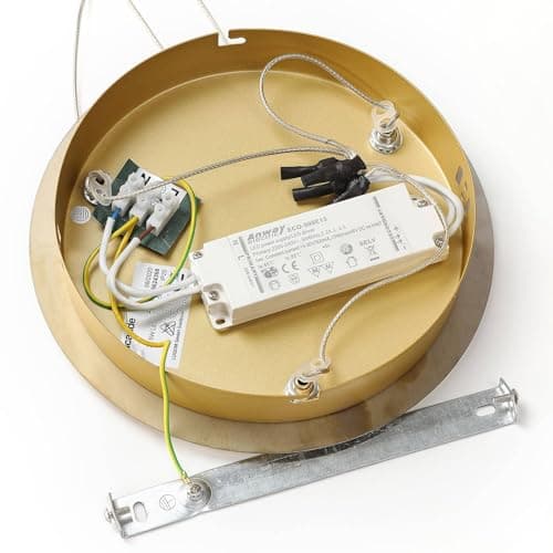LED Suspension en verre Hayley Transparent Verre e. a. pour Salon & Salle à manger (à 3 lampes,), Luminaire, Lampe plafond, Luminaire Plafonnier, Suspendue