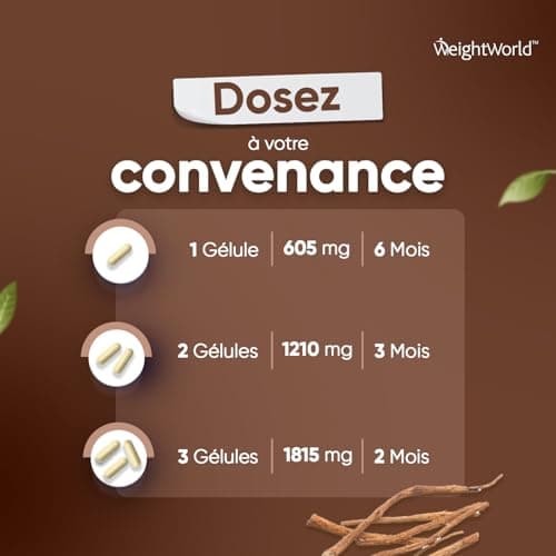 Ashwagandha Bio Gélules Extra Fort 600mg + Poivre Noir Bio 5mg - 180 Gélules Vegan (6 Mois) - Ginseng Indien ou Withania Somnifera avec Piperine - Certifiée Par Agriculture Biologique