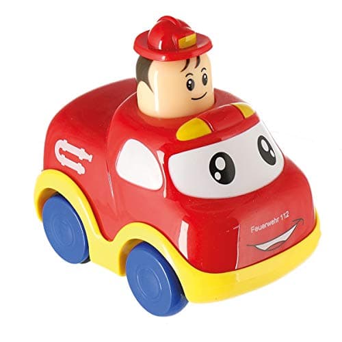 Bieco Voiture Bebe Pompiers | Voiture Friction Push and Go | Tut Tut Bolide Voiture | Petite Voiture Bebe 1 an Tutute Bolide Voiture Pat Patrouille Jouet Voiture Bebe Voiture Bébé Voiture pour Bebe