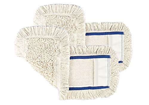 Bellanet Lot de 2 serpillères en coton pour parquet et sols en bois véritable 40 cm - Enlèvement professionnel avec fibres naturelles