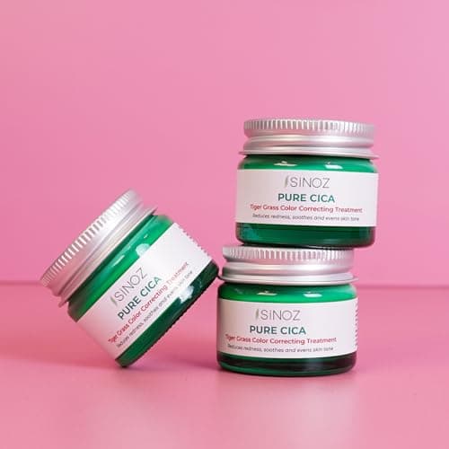 Pure Cica Tiger Grass Color Correcting Repair Cream | Neutralizes Redness & Soothes Sensitive Skin | With Centella Asiatica & SPF Protection | 15 ml