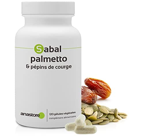 SABAL PALMETTO et pépins de courge * 440 mg / 120 gélules végétales * Appareil urinaire, Prostate