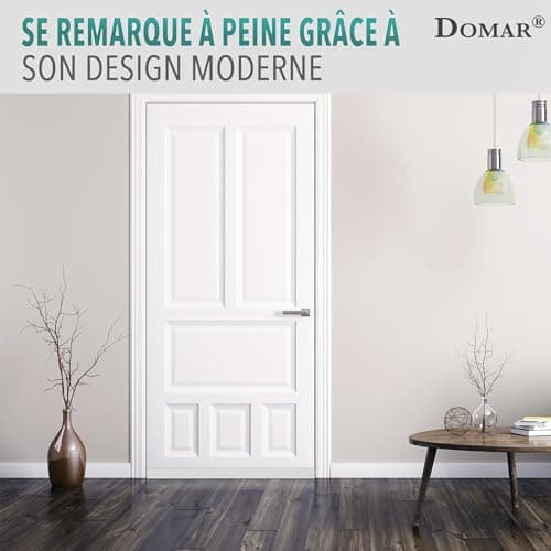 Domar- Bas de porte isolant 100cm Blanc - isolation porte Adhésif extra fort - Boudin de porte isolant froid maximale - Bas de porte anti bruit