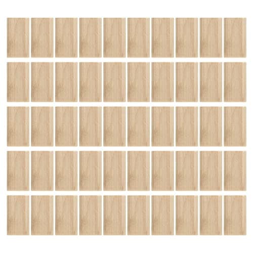 Lot De 50 Tenons Domino, 8 X 40 Mm En Bois De Hêtre Domino Tenon En Bois De Hêtre Tenons En Vrac Assortiment De Tenons Domino En Hêtre Bloc De Goujons D'insertion En Hêtre Pour le Travail du Bois