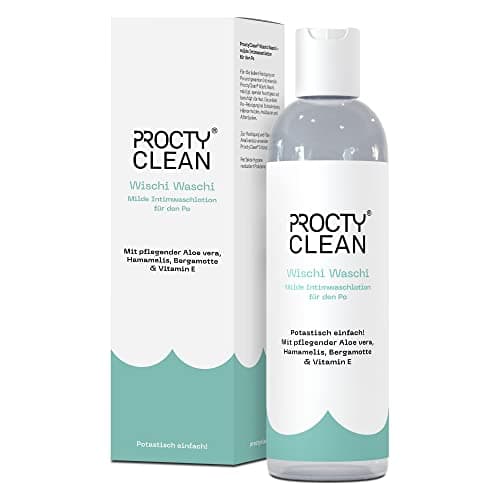 ProctyClean Wischi Waschi - Gel intime douce. Gel lavant douce au ph neutre à l'aloe vera, vitamine E et hamamélis. convient aux hémorroïdes et fissures anales