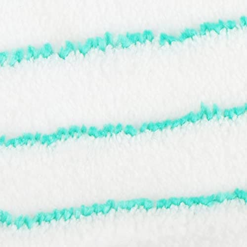 com-four® 4X Chiffon de Remplacement pour essuie-Sol - Chiffon de Remplacement en Microfibre pour vadrouille - Chiffons de Nettoyage pour Le Sol (4 pièces - Turquoise/Blanc)